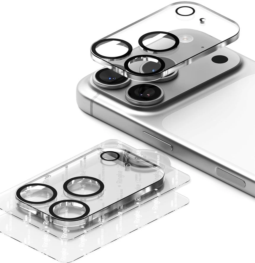 Ringke Camera Full Cover 2 vnt. Tempered Glass for iPhone 18 Pro Max - Juodas