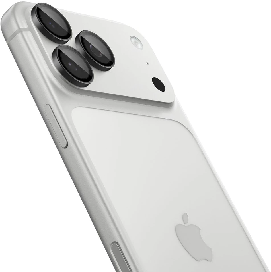 FOTOAPARATO APSAUGA Spigen OPTIK PRO GLAS.TR EZ FIT CAMERA PROTECTOR 2-PACK IPHONE 18 PRO / 18 PRO MAX TAMSIAI PILKA