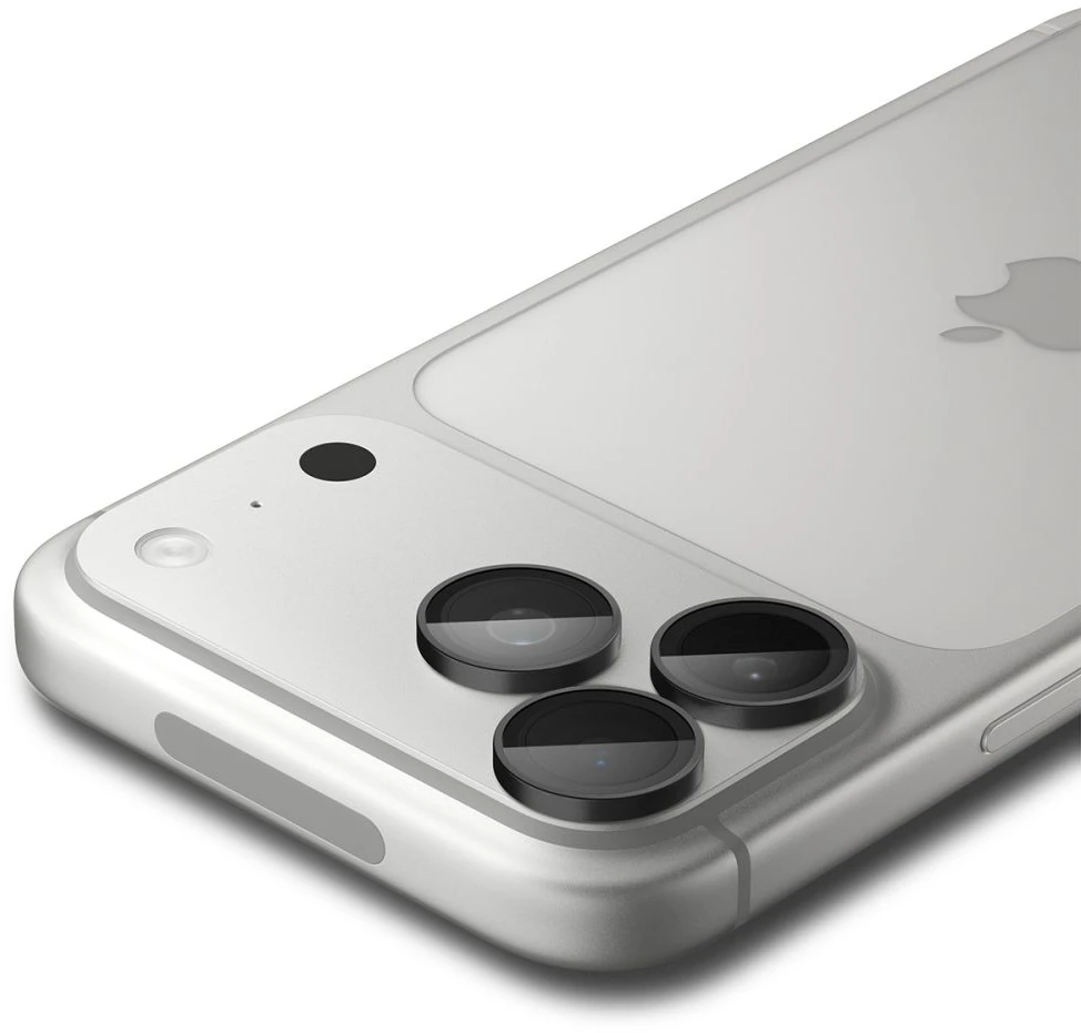 FOTOAPARATO APSAUGA Spigen OPTIK PRO GLAS.TR EZ FIT CAMERA PROTECTOR 2-PACK IPHONE 18 PRO / 18 PRO MAX TAMSIAI PILKA