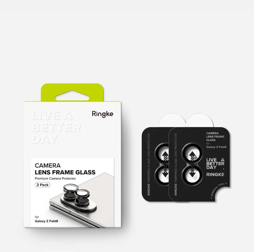 FOTOAPARATO APSAUGINIS RĖMELIS RINGKE CAMERA FRAME 2-PACK Samsung Galaxy Z FOLD 8 Juodas