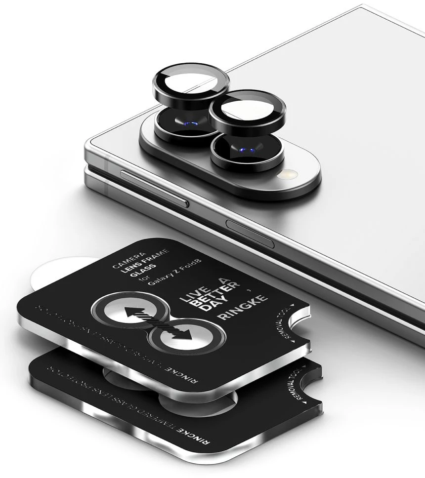 FOTOAPARATO APSAUGINIS RĖMELIS RINGKE CAMERA FRAME 2-PACK Samsung Galaxy Z FOLD 8 Juodas