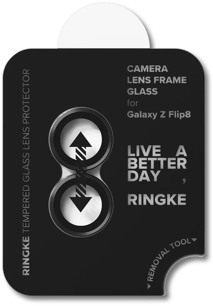FOTOAPARATO APSAUGINIS RĖMELIS RINGKE CAMERA FRAME 2-PACK Samsung Galaxy Z FLIP 8 Juodas