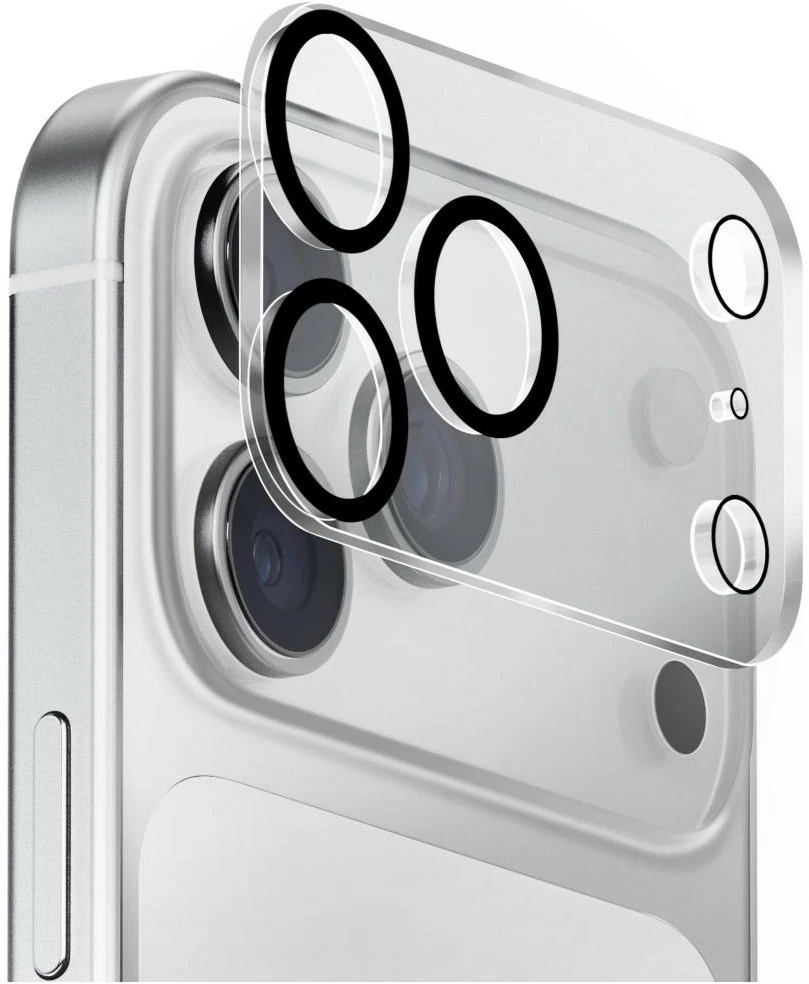 Fotoaparato objektyvo apsauga UNIQ Optix Clearshield Frameguard, skirta iPhone 18 Pro Max su aplikatoriumi