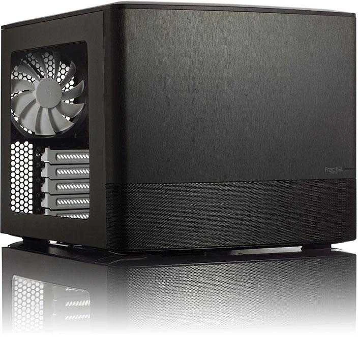 Kompiuterio korpusas Fractal Design | NODE 804 | Side window | 2 - USB 3.0Audio in/outPower button with LED (baltas)HDD activity LED (baltas) | Juodas | Micro ATX