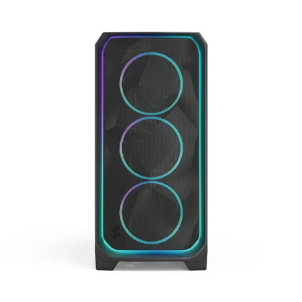 „Fractal Design Meshify 3 XL“ | „Ambience Pro RGB“ Juodas TG „Light Tint“ | ATX