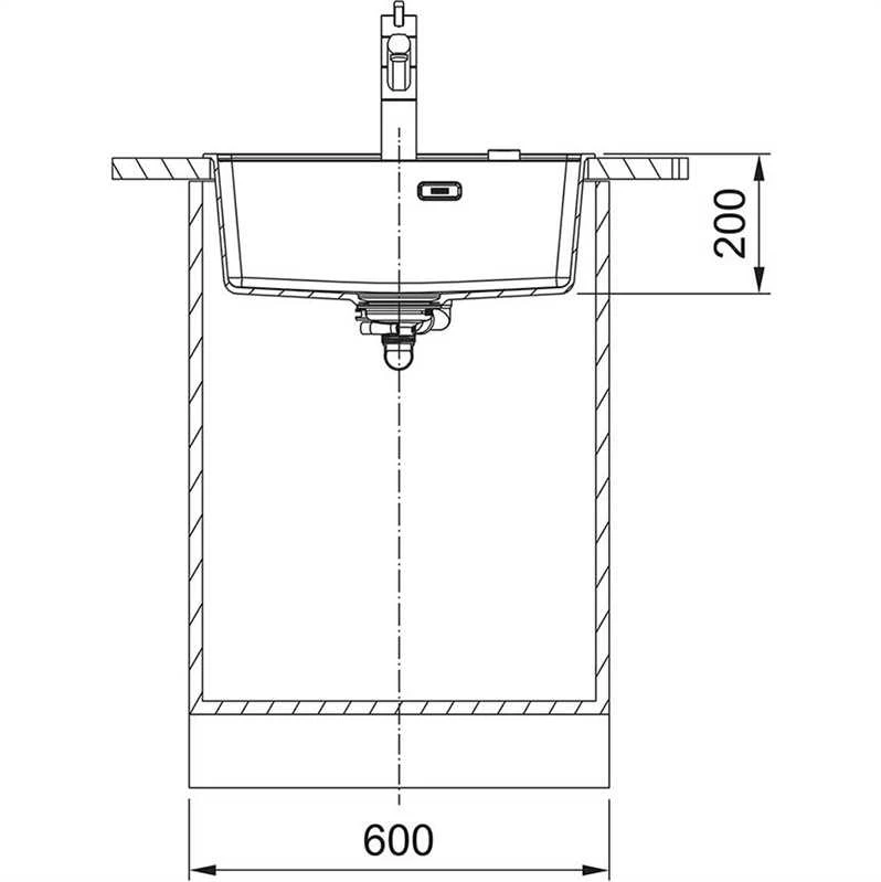 Plautuvė Franke MRG 610-52 Matte juodas 114.0659.124