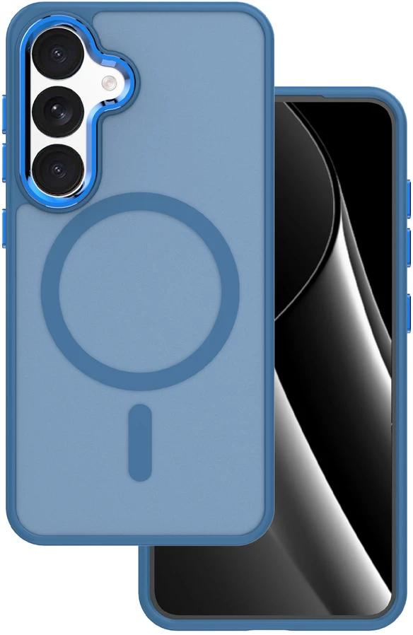Spigen Frozen Mag dėklas Samsung Galaxy S24 FE tamsiai mėlynas