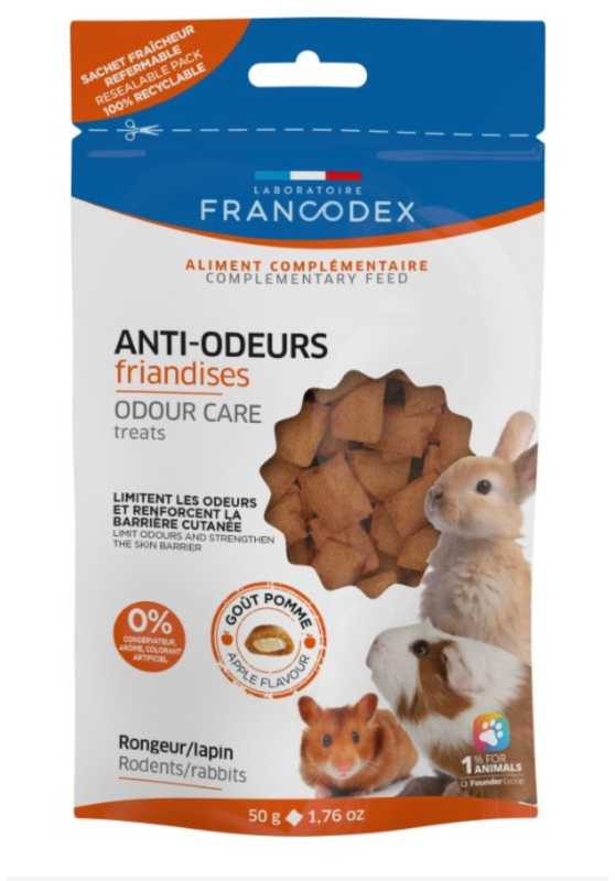 FRX FRANCODEX Skanėstas dla gryzonia przeciw zapachom sierści, moczu 50 g