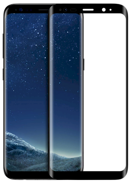 Fusion Accessories Fusion 5D glass grūdintas stiklas pilnai uždengtas rėmeliu Samsung G950 Galaxy S8 juodas