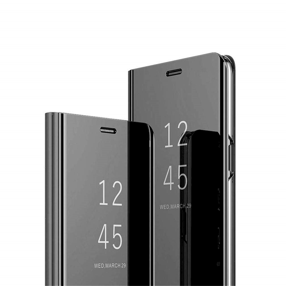 Fusion Accessories Fusion Clear View dėklas, skirtas Huawei Honor 8A | Y6S | Y6 (2019), juodas
