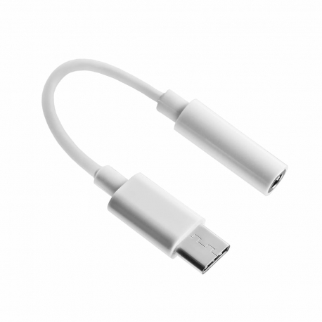 Adapteris Fusion Accessories CM20 3.5 mm to USB-C Audio Adapteris Baltas (OEM)