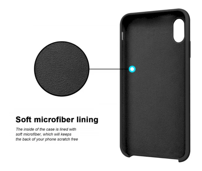 Fusion Accessories Fusion elegance fiber silikoninis dėklas skirtas Apple iPhone 14 Max | Plus juodas