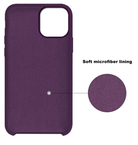 Fusion Accessories Fusion elegance fiber silikoninis dėklas, skirtas Samsung Galaxy A42, violetinė