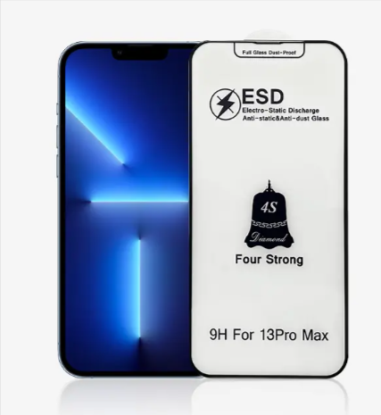 Fusion Accessories Fusion ESD Anti-Static Dust Proof grūdintas stiklas skirtas Apple iPhone 12 Pro Max juodas