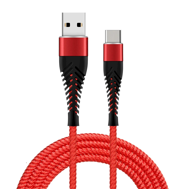Fusion Accessories Fusion Fishbone USB-A į USB-C kabelis 30W | 3A | 1.5m raudona