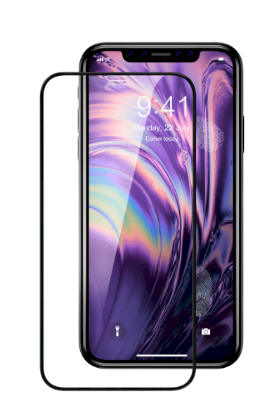 Fusion Accessories Fusion Full Glue 5D grūdintas stiklas, visiškai uždengtas rėmeliu Apple iPhone 11 Pro | iPhone X | XS Juodas