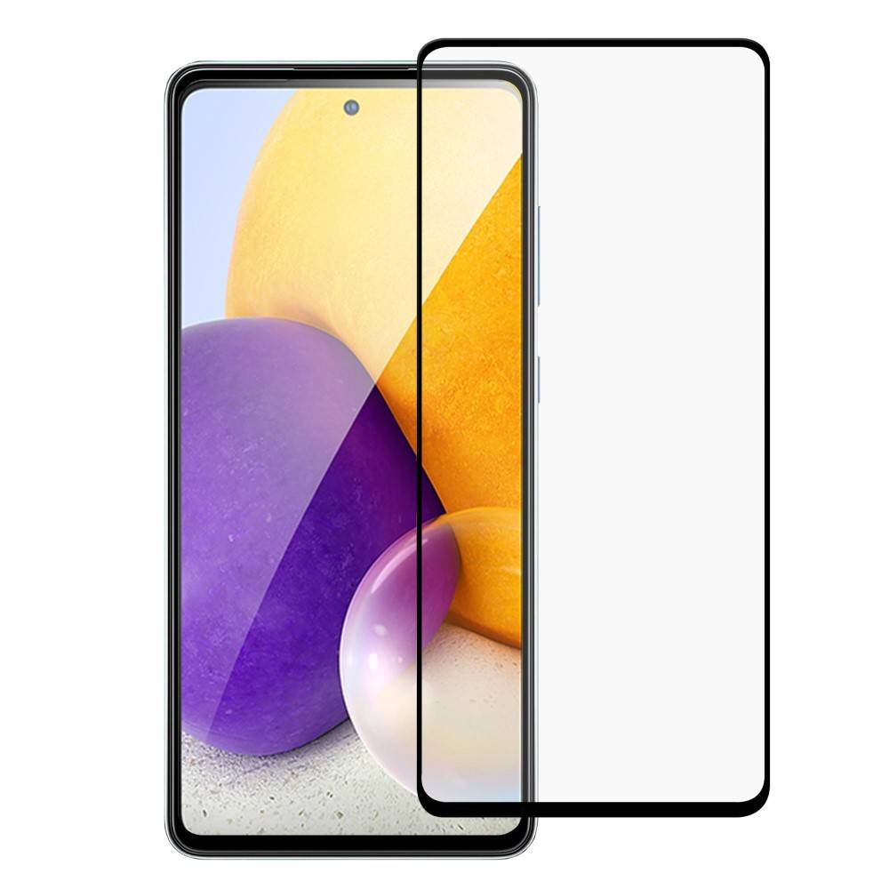 Fusion Accessories Fusion full glue 5D grūdintas stiklas pilnai uždengtas rėmeliu Samsung A536 Galaxy A53 5G juodas