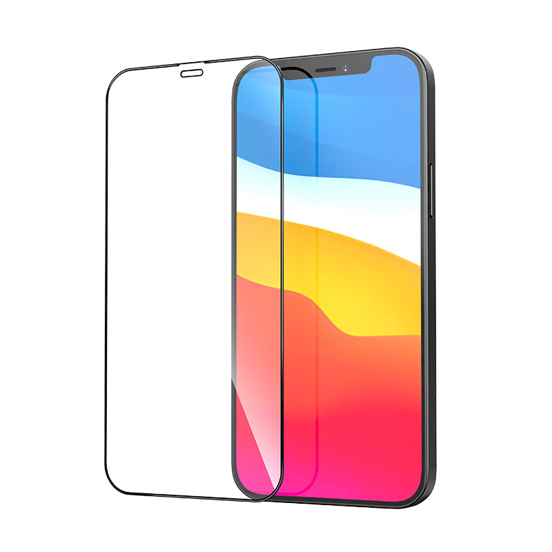Fusion Accessories Fusion Full Glue 5D grūdintas stiklas visiškai uždengtas rėmeliu Apple iPhone 12 | 12 Pro Juodas