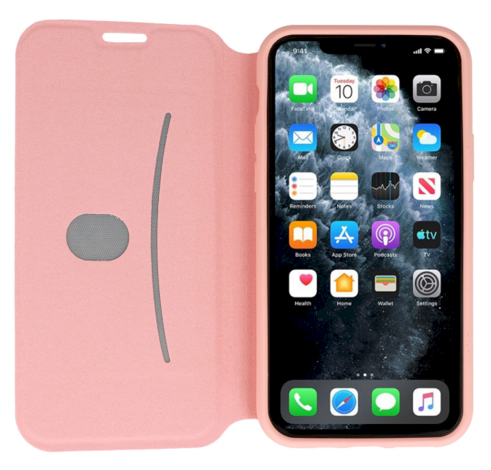 Fusion Accessories Fusion Lite Book dėklas skirtas Apple iPhone 12 Pro Max Rožinis