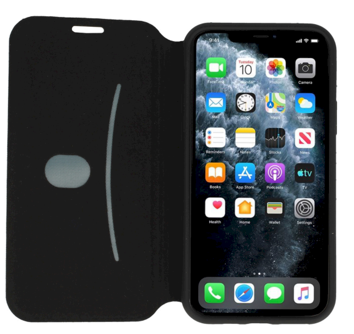 Fusion Accessories Fusion Lite Book dėklas skirtas Apple iPhone 12 Pro Max juodas