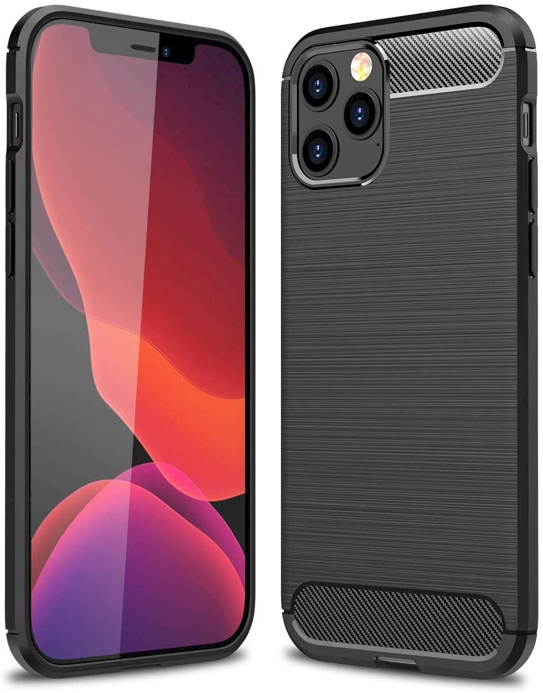 Fusion Accessories Fusion Trust Back silikoninis dėklas, skirtas Apple iPhone 12 Pro Max juodas