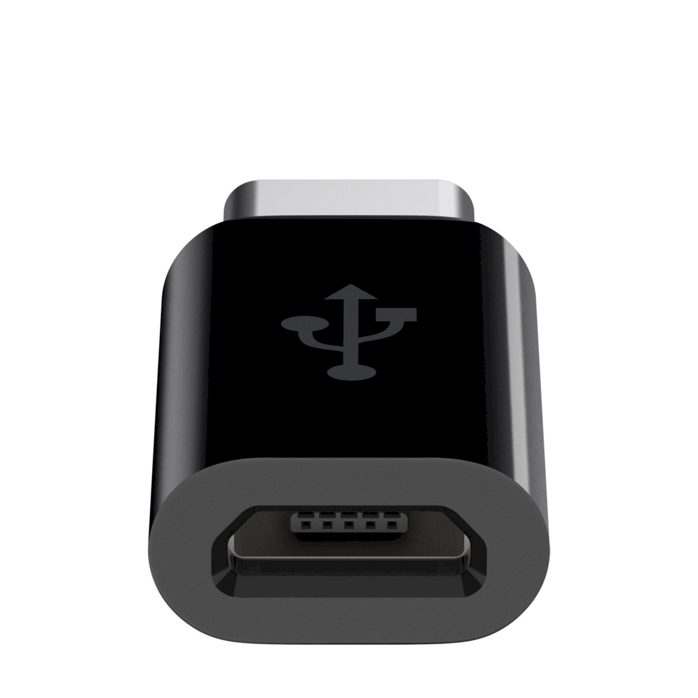 Fusion Accessories Fusion Priedai Fusion universalus adapteris Mikro USB prie USB Type-C (USB-C) jungtis Juodas