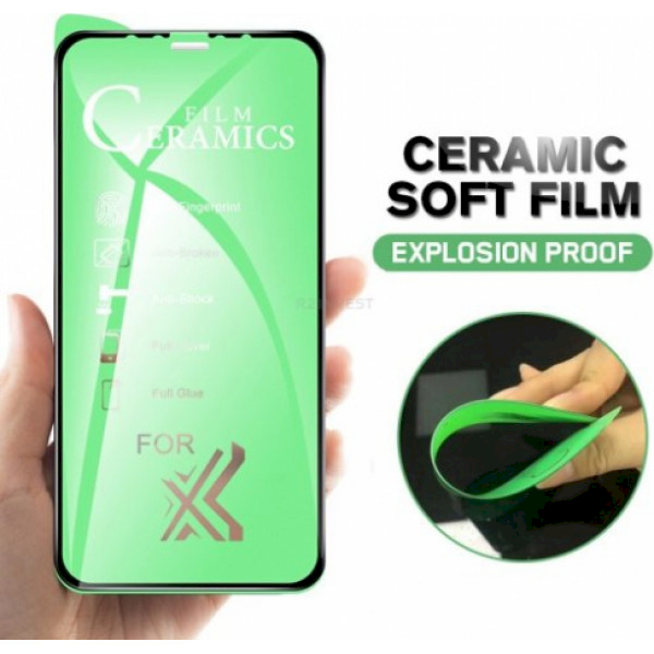 Fusion Accessories GoodBuy Clear Ceramic Glass visiškai uždengtas rėmeliu Apple iPhone 13 Mini juodas