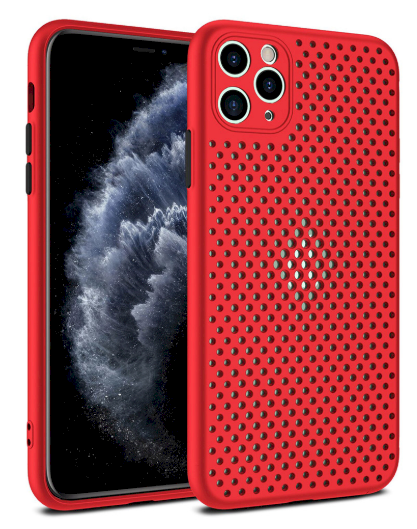 Fusion Accessories Silikoninis dėklas Fusion Breathe, skirtas Apple iPhone 7|8 | SE 2020 Raudona