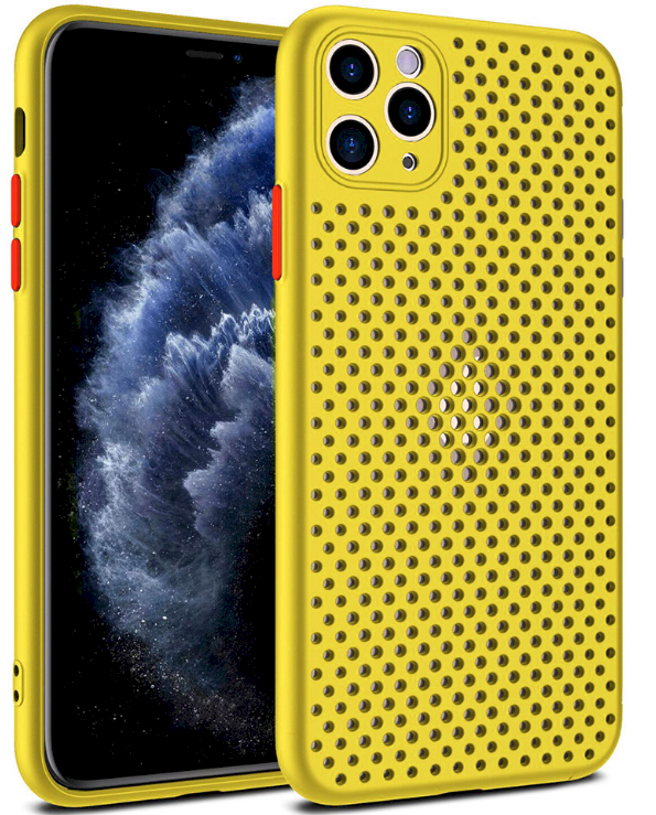 Fusion Accessories Silikoninis dėklas Fusion Breathe Apple iPhone 7 | 8 | SE 2020 | 2022 geltonas