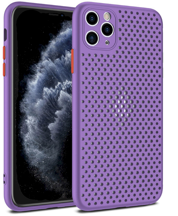 Fusion Accessories Silikoninis dėklas Fusion Breathe, skirtas Apple iPhone 7 | 8 | SE 2020 | 2022 Violet