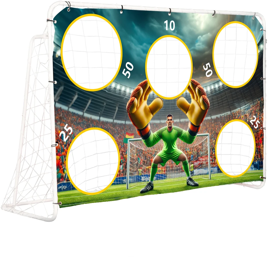 Ecotoys Futbolo vartai su kilimėliu 180x122cm