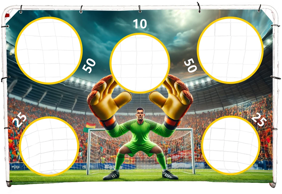 Ecotoys Futbolo vartai su kilimėliu 180x122cm