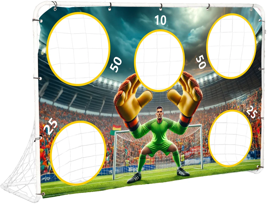 Ecotoys Vartai futbolo treniruotėms + taikinys Eco Toys, 180x122cm
