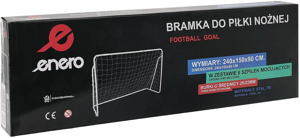 Futbolo vartai Enero 240x150x90 cm, 1003160