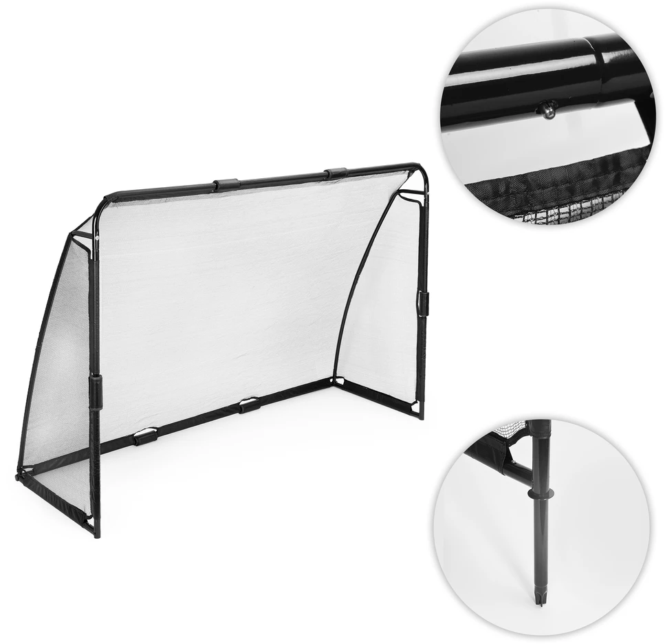 Futbolo vartai su tinklu 240x160x80 cm MOVEPRO