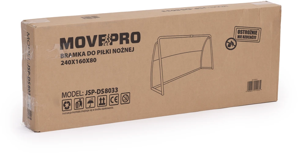 Futbolo vartai su tinklu 240x160x80 cm MOVEPRO