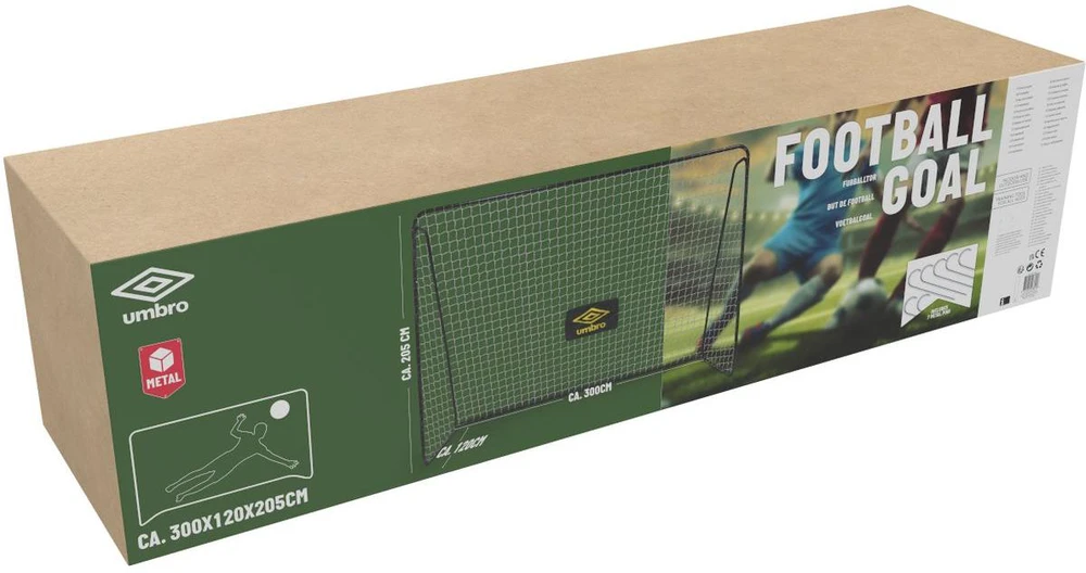 Umbro Futbolo vartai su tinklu 300x205x120 cm