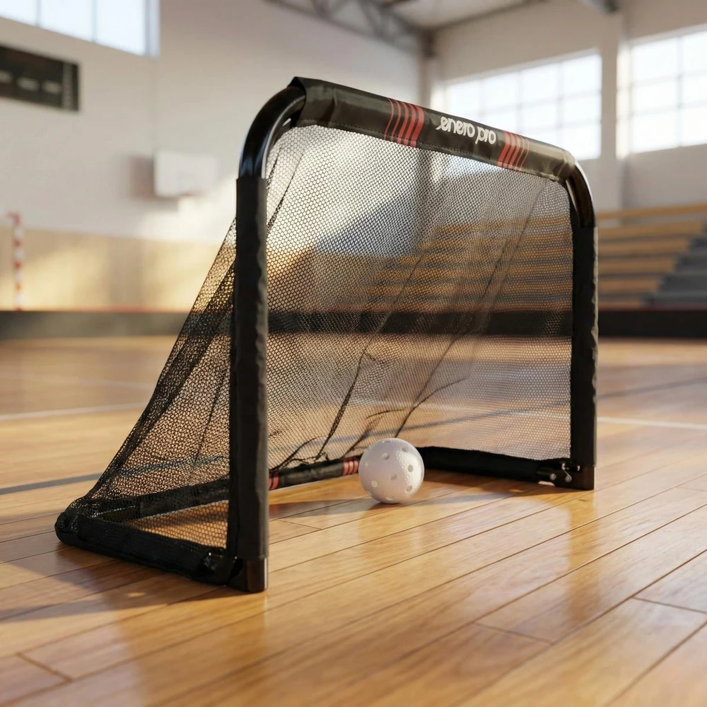 Enero Sulankstomos futbolo vartai su tinkleliu