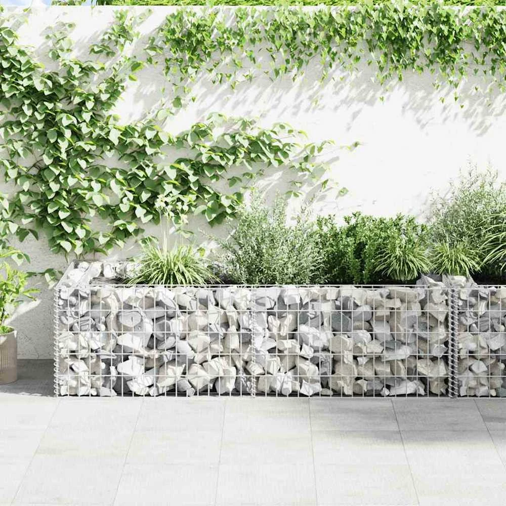 Gabiono vazonas, galvanizuotas plienas, 180x90x50cm
