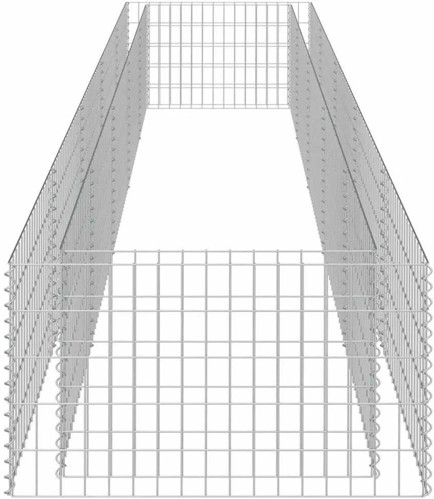 Gabiono vazonas, galvanizuotas plienas, 450x90x50cm, aukštas