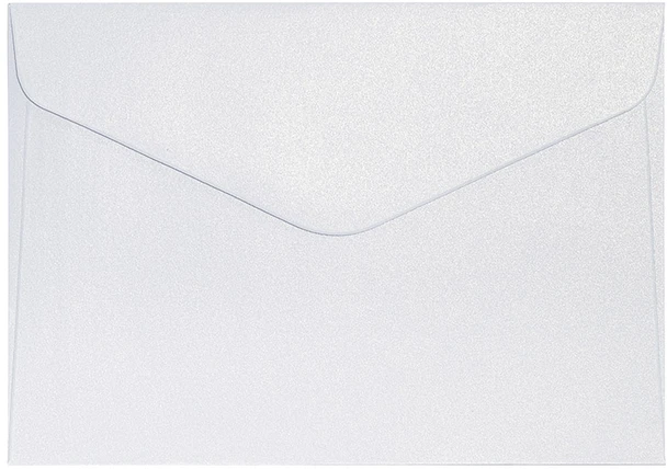 Galeria Papieru Vokai Galeri Papieru, C6 Pearl diamond baltas,150g/m2, 10 vnt./pak.