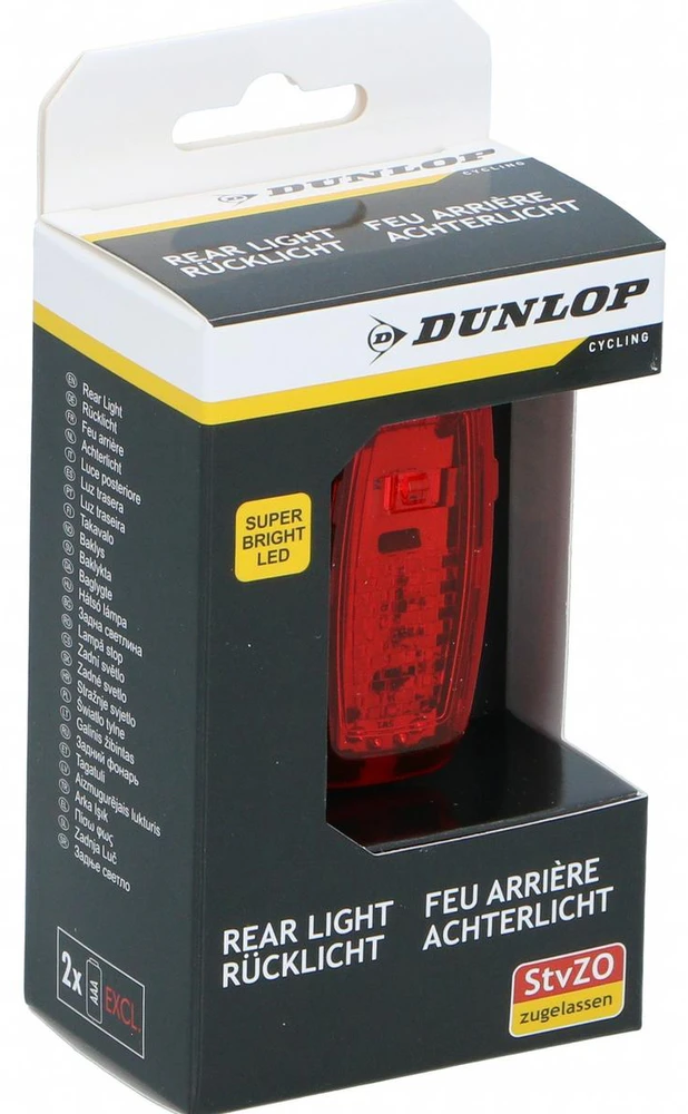 galinė LED dviračio lemputė Dunlop