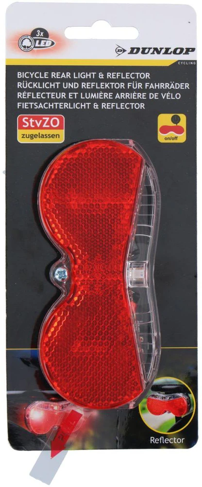 Dunlop Galinio dviračio žibintas su LED