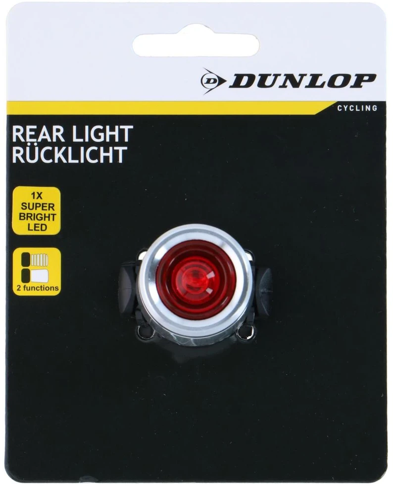 Dviračio galinė aliumininė lemputė Dunlop