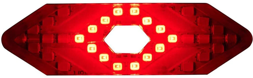 Dunlop galinė dviratinė lemputė su LED signalu USB įkrovimas