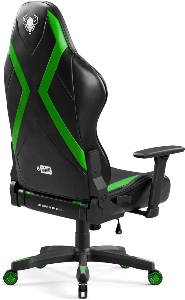 Diablo Chairs Diablo X-Horn 2.0 Normal Size Juodas-Žalias ergonominė kėdė