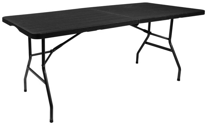 Gardlov 12280 Sulankstomas stalas 180 x 74 cm, juodas