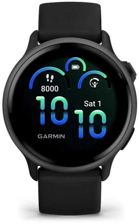 Išmanusis laikrodis Garmin vívoactive® 6, Melsvai pilkos spalvos su juodu dirželiu