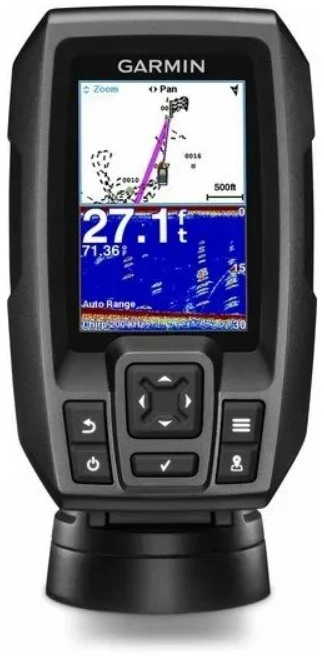 Garmin STRIKER 4 Žuvies ieškiklis su dviejų spindulių keitikliu