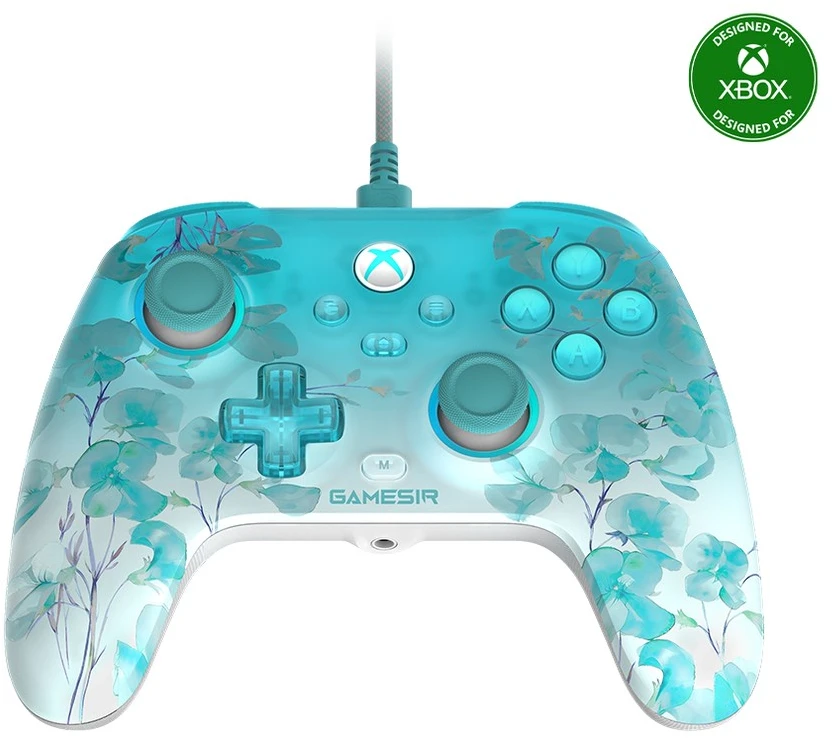 GAS GameSir T7 Pro Floral Multi spalvos USB Žaidimų pultelis Analoginis / skaitmeninis PC, XBOX One S, XBOX One X, XBOX Series S, XBOX Series X